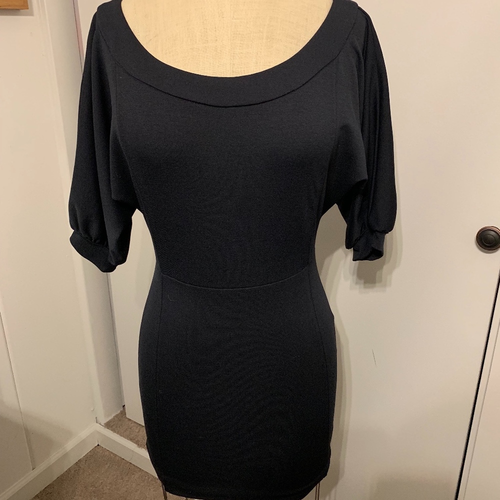Navy Blue Mini Dress